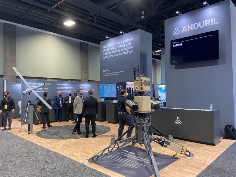 Photo of Anduril’s tech at a convention