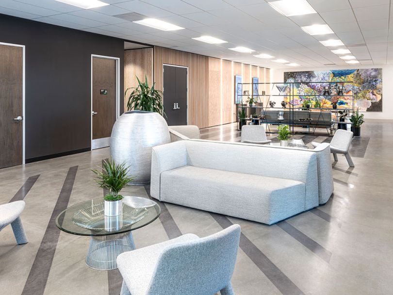 The office lounge at Relativity Space.