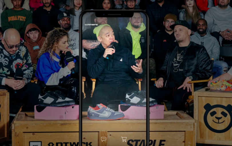 NTWRK livestream sneaker shopping