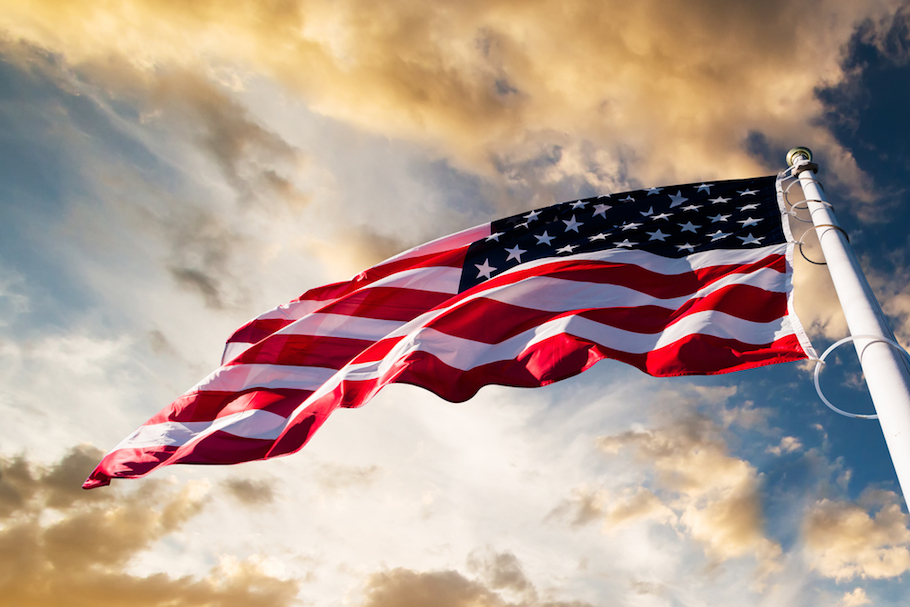 American Flag F Year tech startups