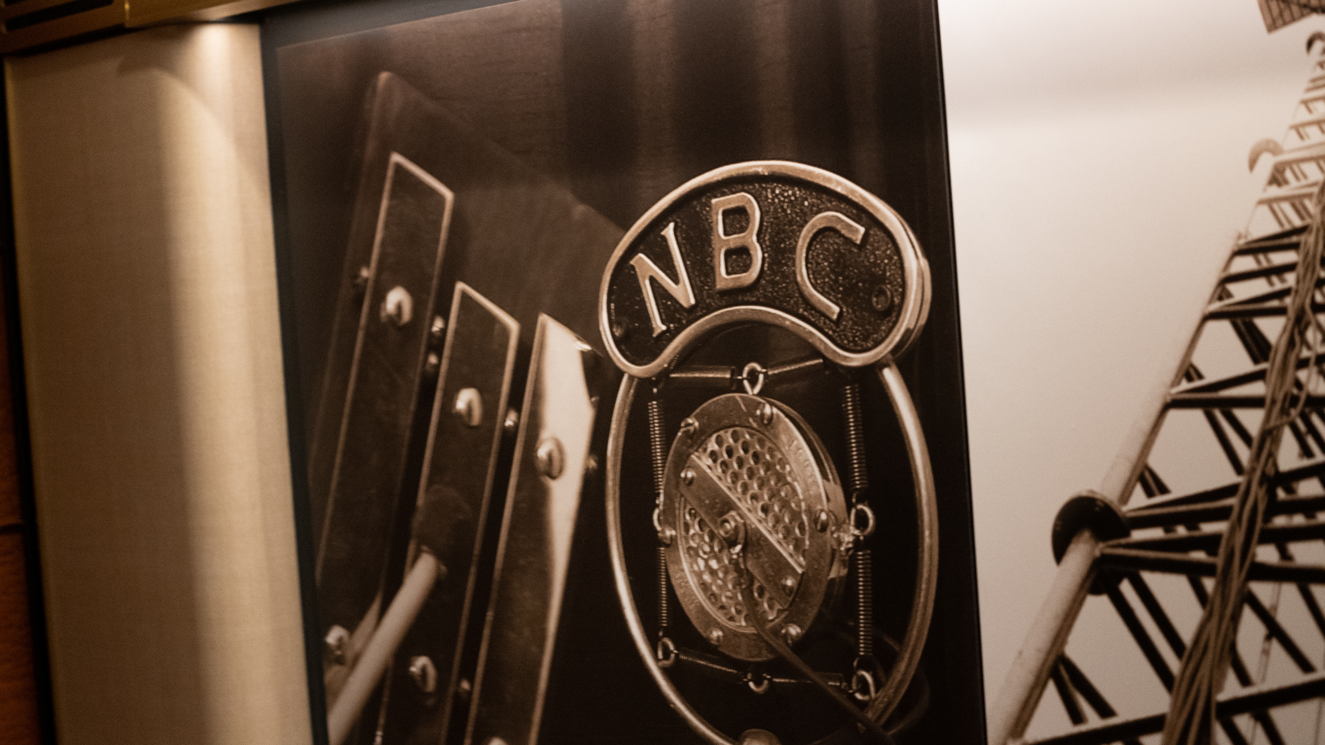 Historic photo of NBC microphone