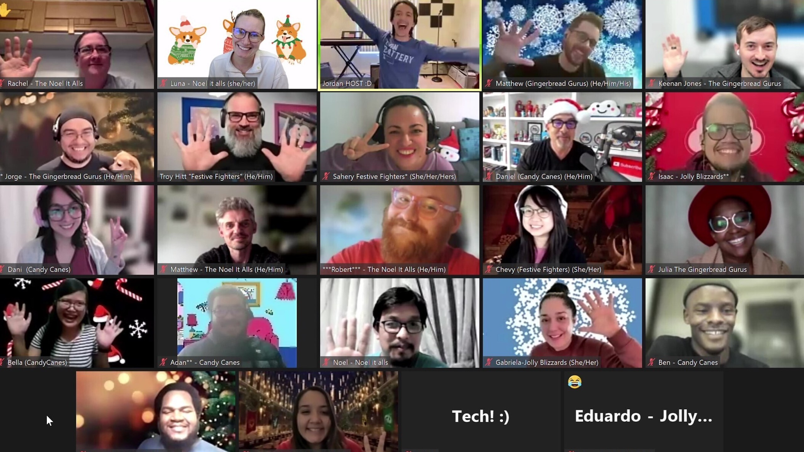A group of Credit Repair Cloud team members on a Zoom call. 