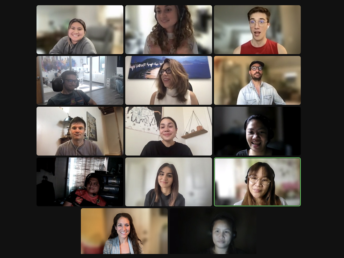 Convoso team Zoom call
