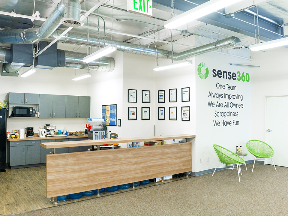 Sense360 office lobby