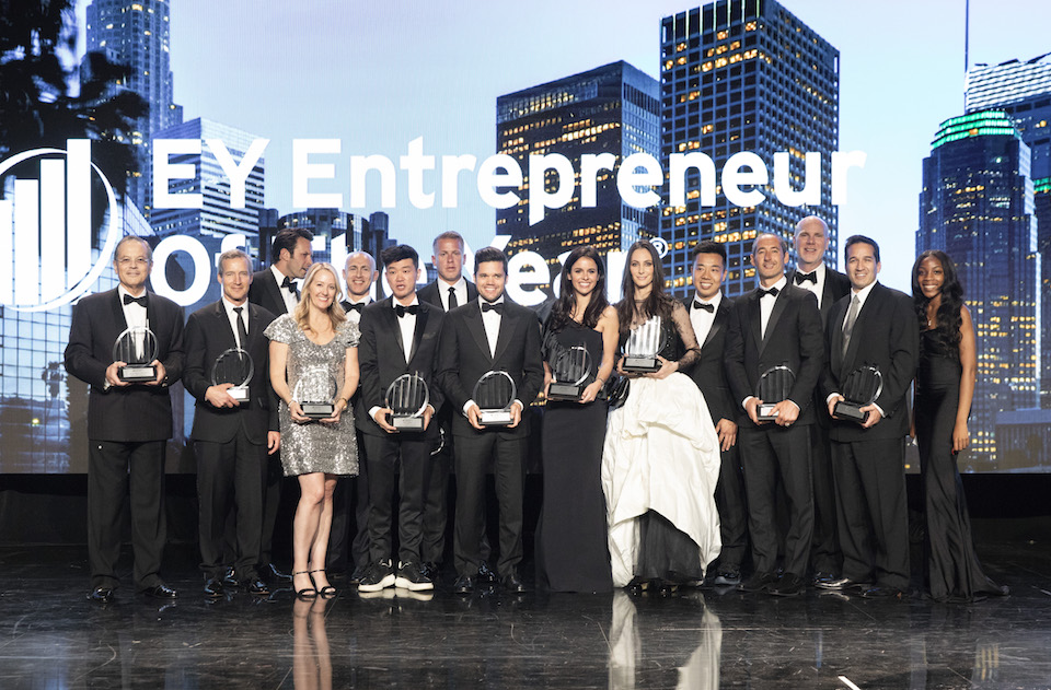 ey entrepreneur of the year award ceremony los angeles tech startups