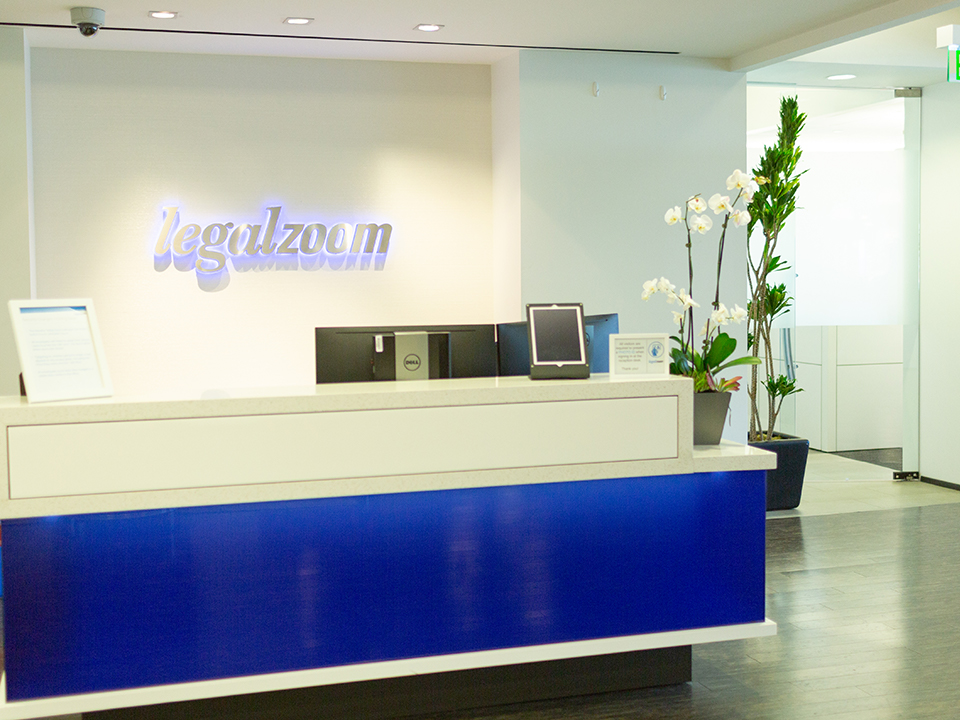 LegalZoom front desk
