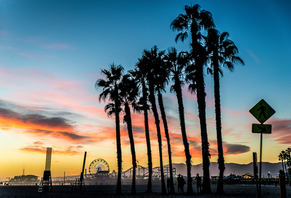 A photo of the Santa Monica skyline