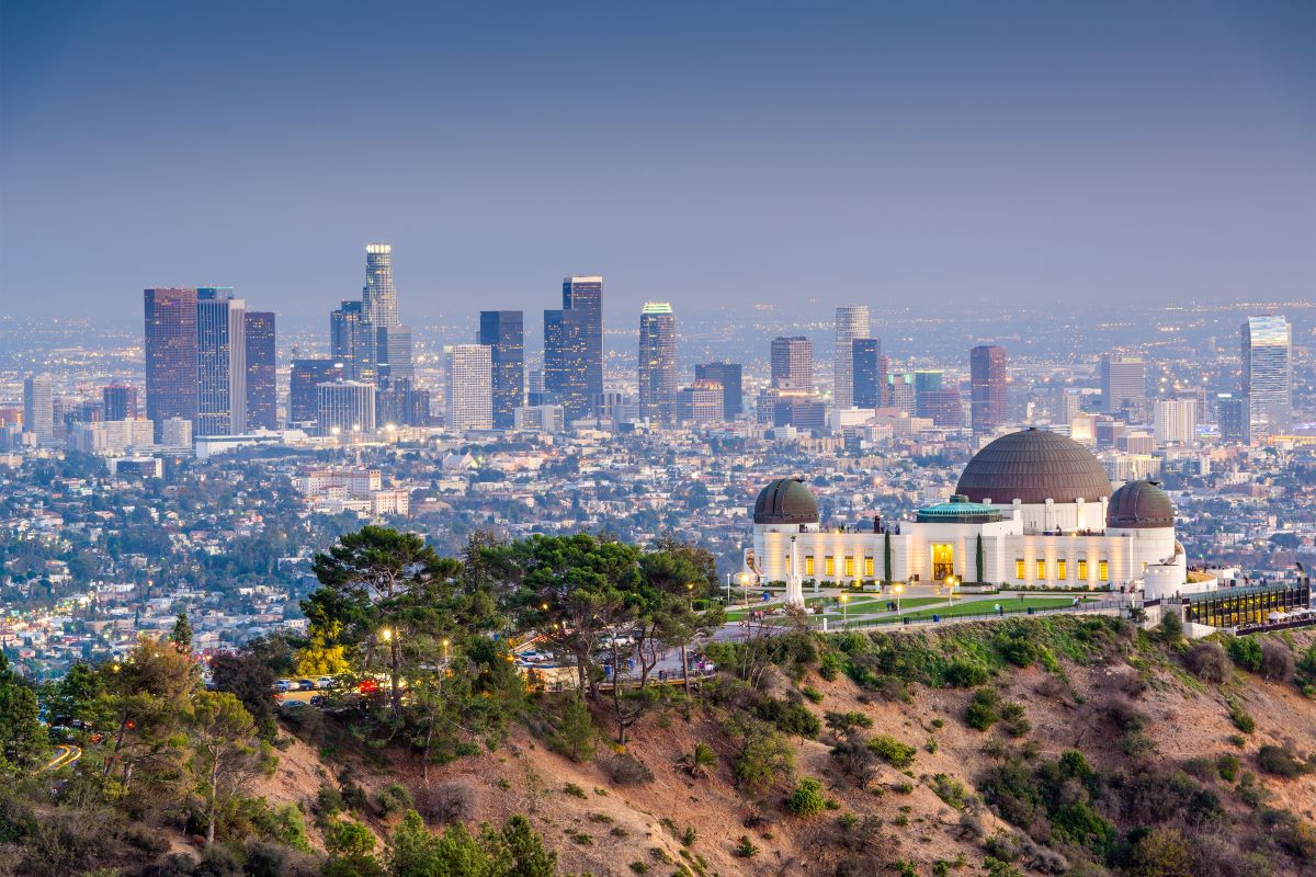 The Griffith Observatory in Los Angeles, California