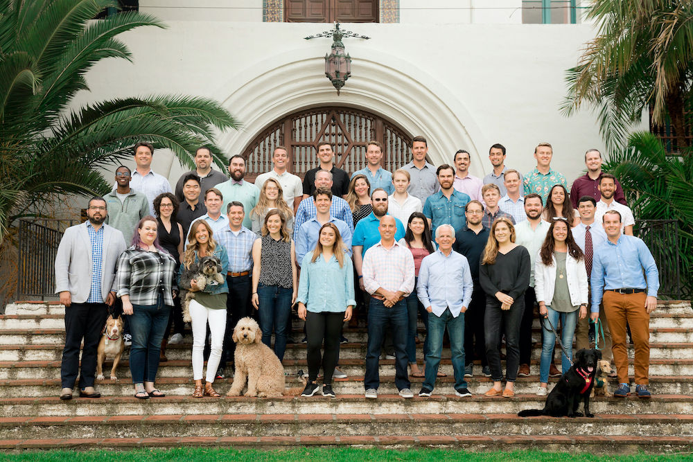 A photo of Well Health's Santa Barbara-based team.