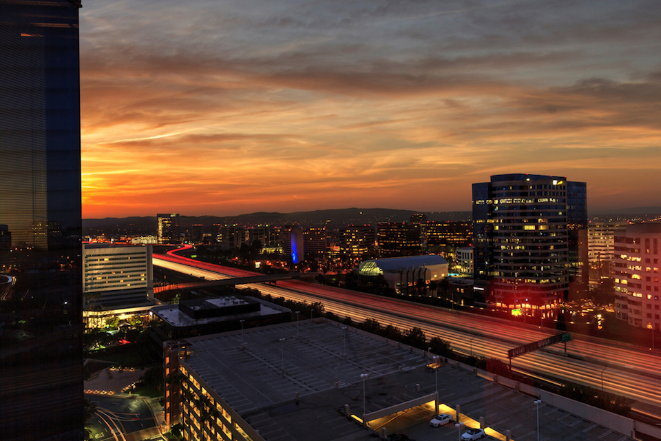 irvine california orange county tech stock image