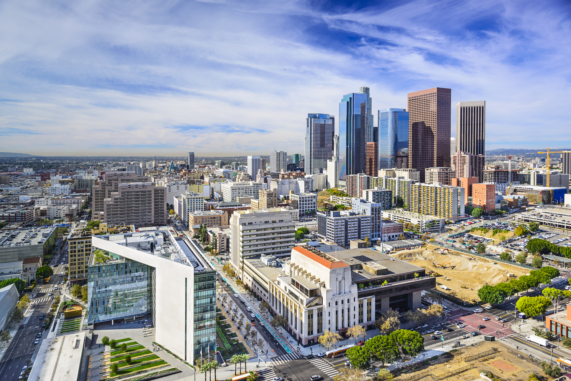 The Los Angeles skyline
