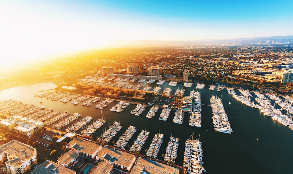 marina del rey stock image 2