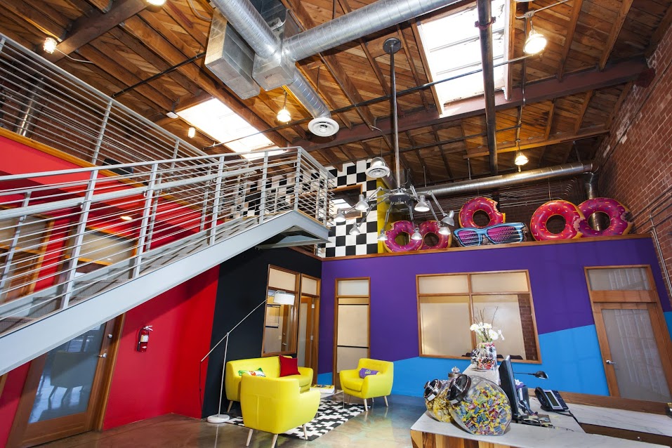 pocket.watch office staircase and office space