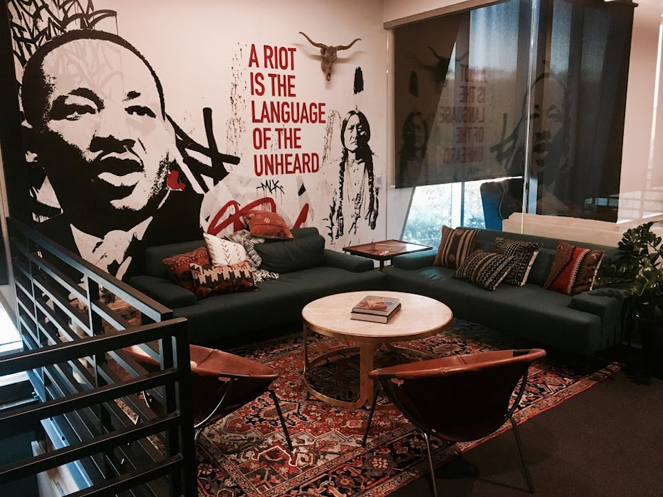 RYOT office Martin Luther King, Jr. mural