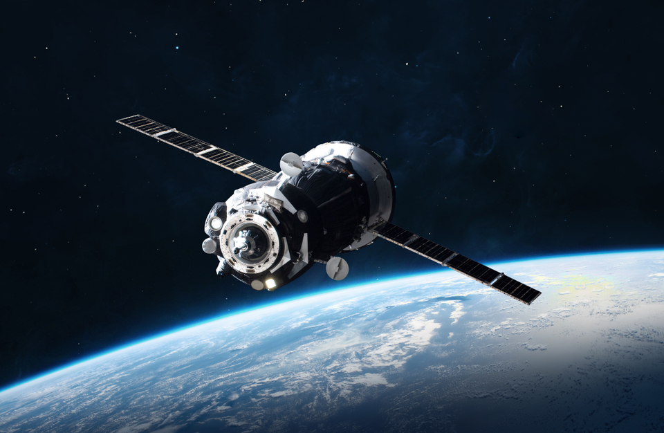 SpaceX satellite in orbit