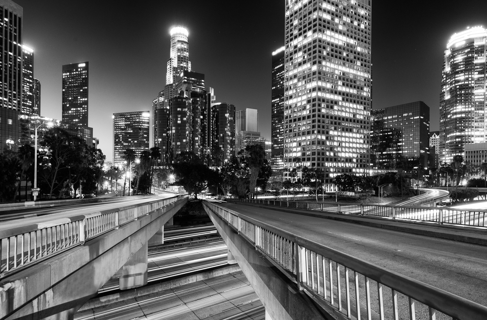 los angeles black and white