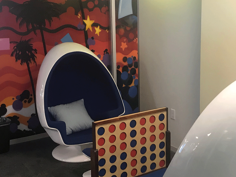 Taboola Connect Four game corner
