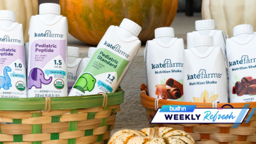 Kate Farms products in a basket.