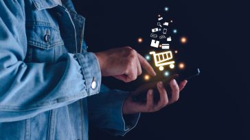 an image depicting online shopping is shown.