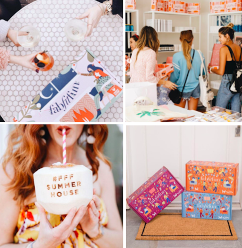 Fab Fit Fun colorful boxes on subscription